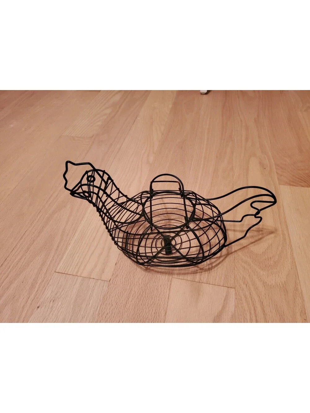 Black Wire Chicken Shaped Egg Basket